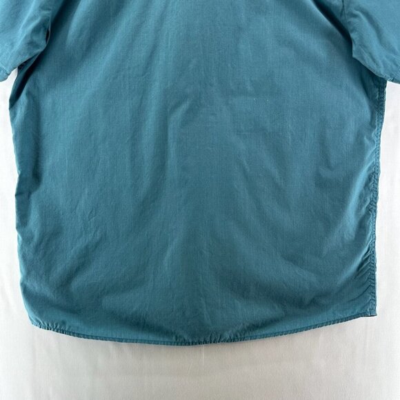 Volcom Shirt Mens Sz XL Classic Fit Button Down Short Sleeve Cotton Blend Blue - Picture 6 of 12